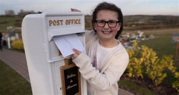 I helped create postbox to heaven so we can send letters to lost loved ones, says nine-year-old girl