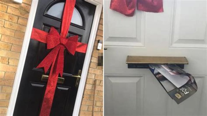 I’ve decorated my front door with a giant Christmas bow - I don’t care if the postie hates it... it looks fantastic