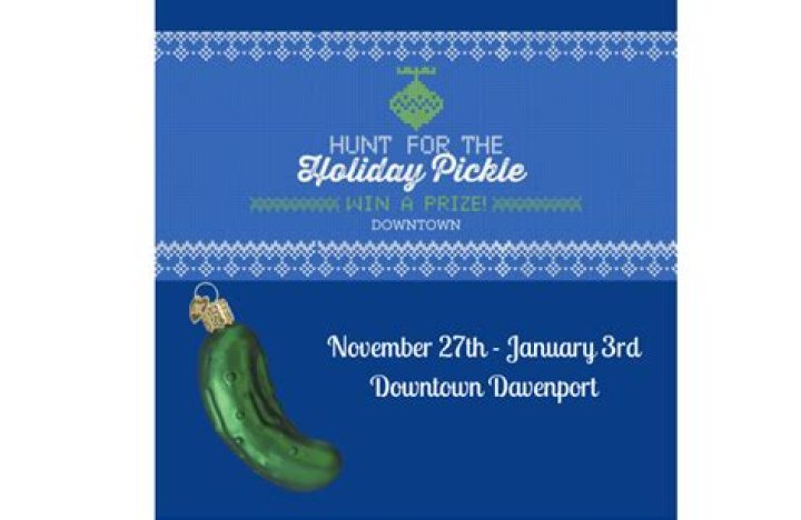 In German tradition, hunt for pickles and win prizes in downtown Davenport