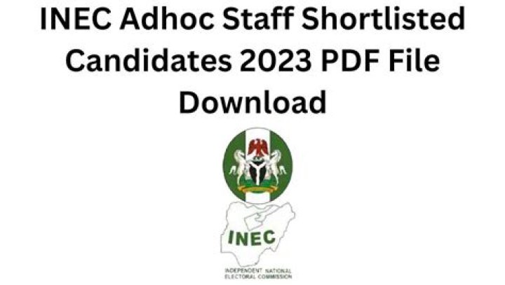 INEC Adhoc Staff Recruitment Portal 2024/2025 Open