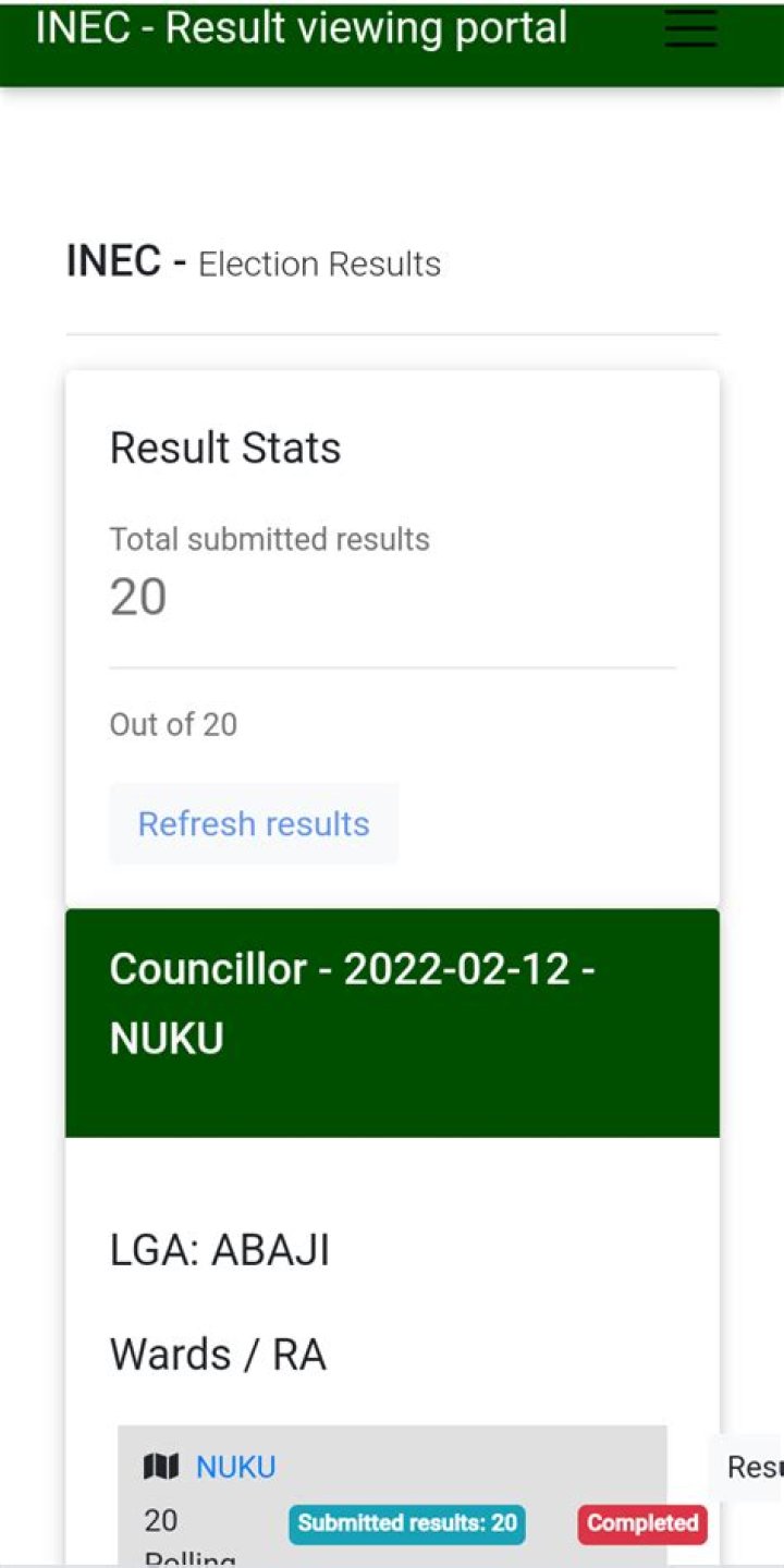 INEC Result Viewing Portal 2024