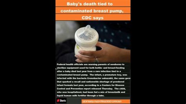 Infant’s death linked to contaminated breast pump, CDC says