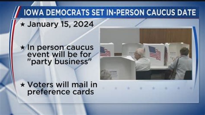 Iowa Democrats set in-person caucus date
