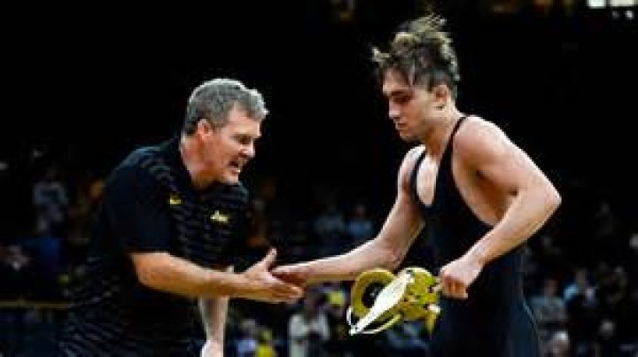 Iowa Wrestling Head Coach Tom Brands in Davenport.
