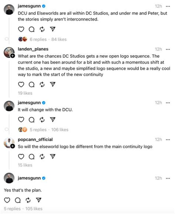 James Gunn Confirms a Unique DC Elseworlds Logo Will Be Made
