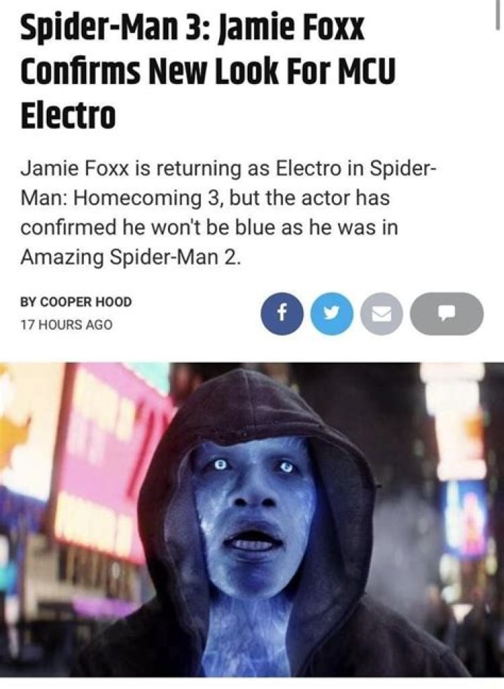 Jamie Foxx Says MCU's Electro 