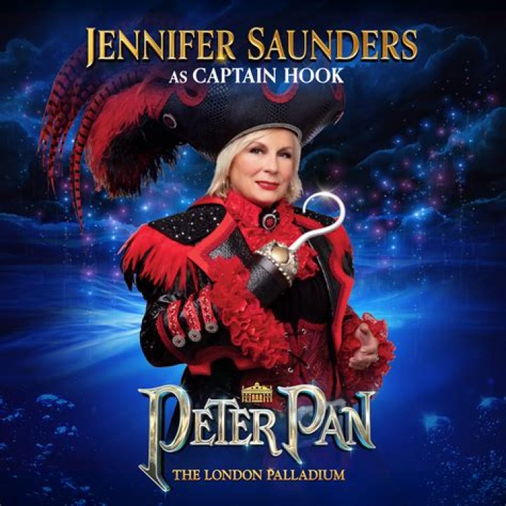 Jennifer Saunders stars as Captain Hook in London Palladium pantomime