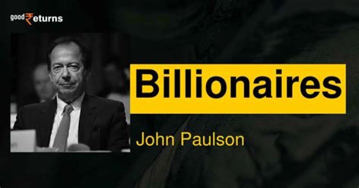 John Paulson Net Worth 2024