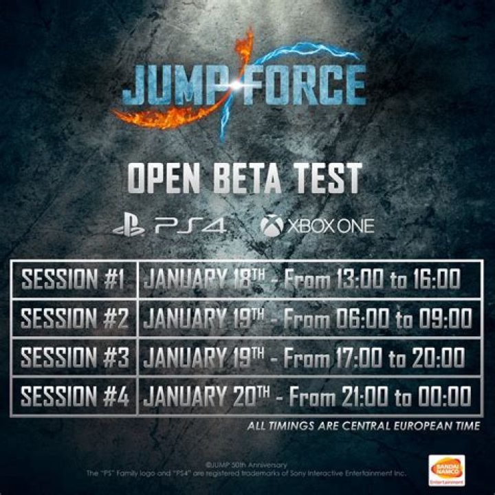 Jump Force Open Beta Weekend on Jan 18th for XB1 and PS4