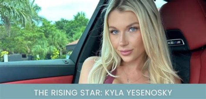 Kyla Yesenosky: The Rising Star Shining Bright In The Entertainment Industry
