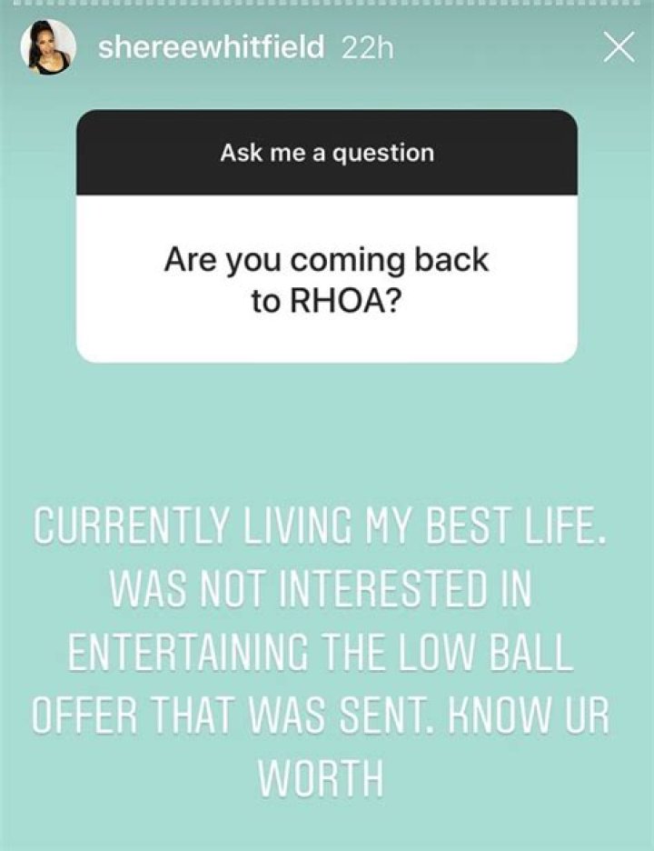 ‘Lol….Nope’: Former ‘RHOA’ Star Sheree Whitfield Denies She’s Returning for Season 13