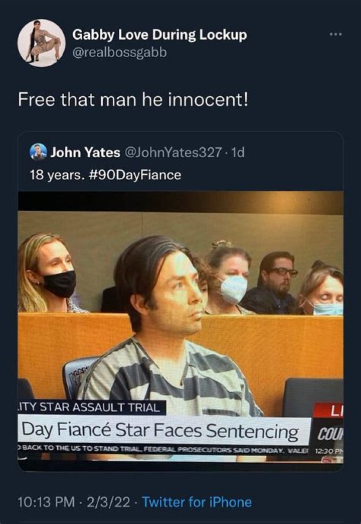 Love During Lockup’s Gabby, shows support for former 90 Day Fiance star Geoffrey Paschel after his sentencing