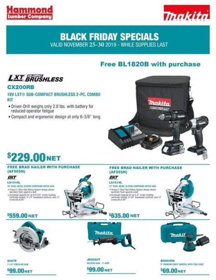 Makita Black Friday Sale 2021: Save over £165 on a tool set NOW