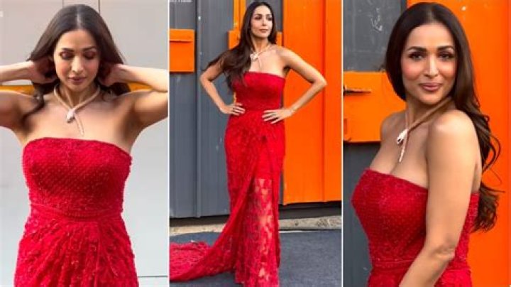 Malaika Arora’s monochromatic moment in latex bodysuit and flared pants has us picking our jaws up off the floor