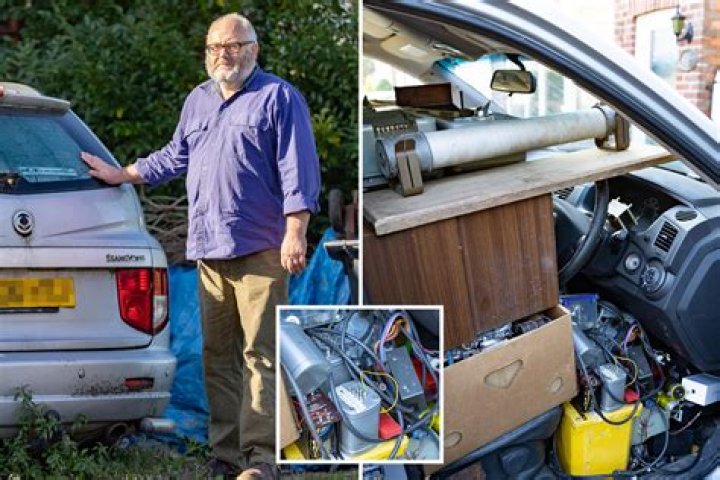Man who uses his car ‘like a shed’ to hoard junk refuses council demands to remove it after neighbours disgusted by it