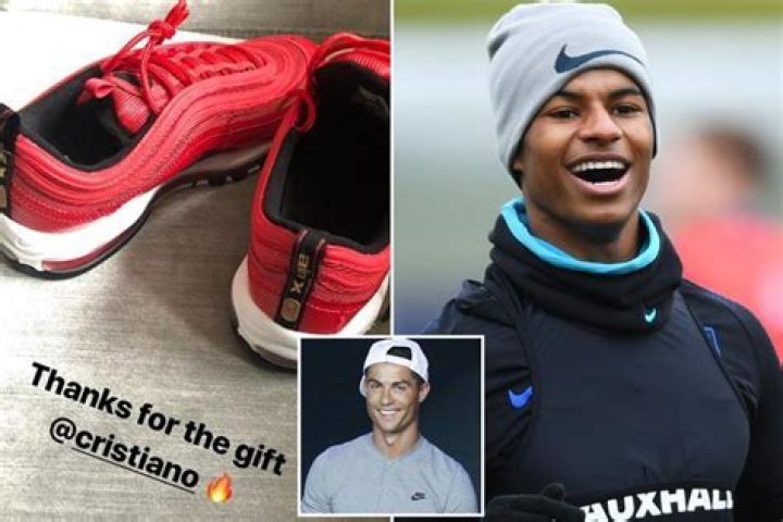 Manchester United starlet Marcus Rashford thanks Cristiano Ronaldo for free Nike trainers