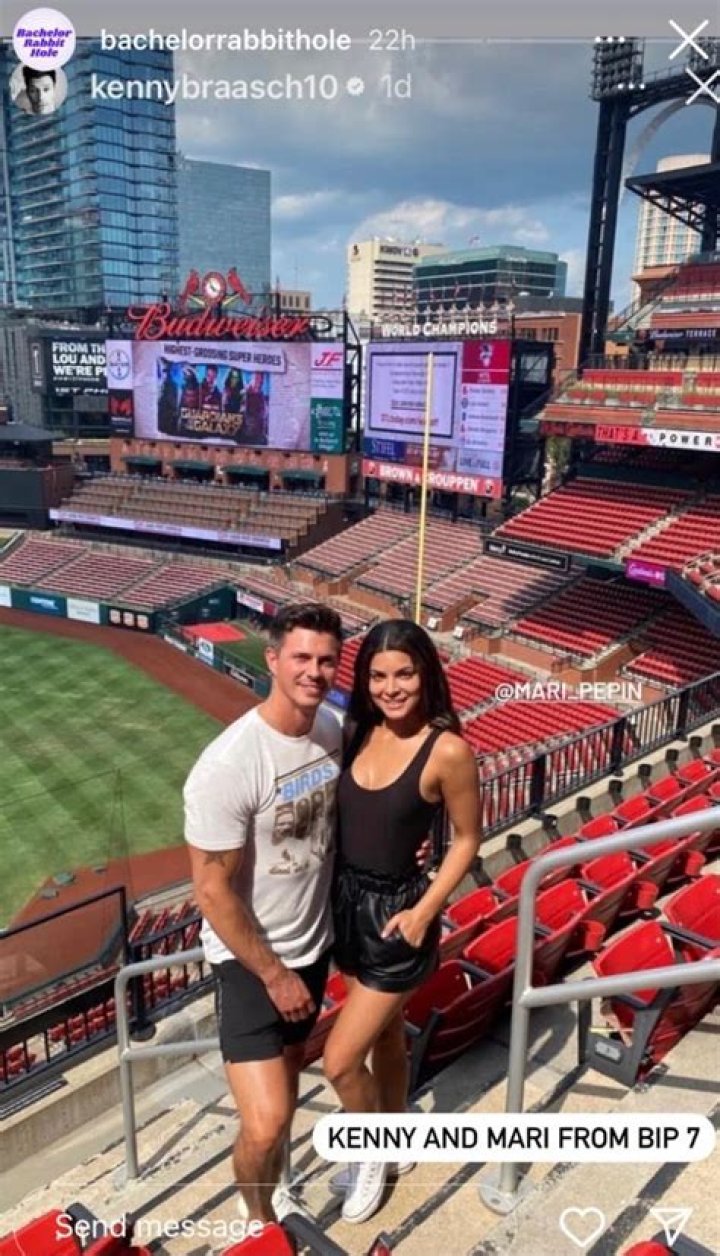 Mari Pepin wears short shorts for sporty date with Kenny Braasch