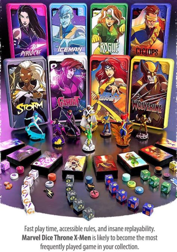 Marvel Dice Throne X-Men Hits Kickstarter and Reveals Deadpool Hero Box, Stretch Goals, and More
