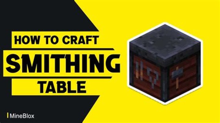 Minecraft: How to Craft a Smithing Table