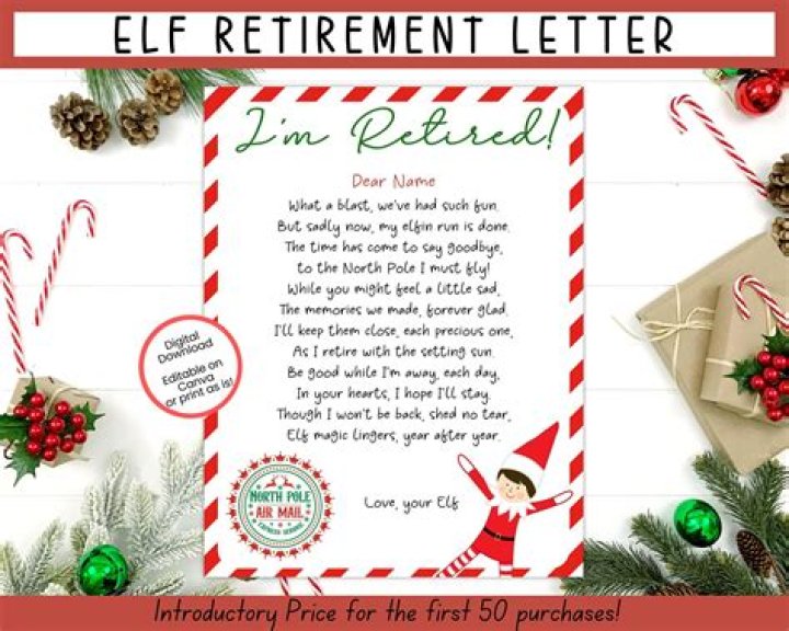 Mom's Elf on the Shelf Retirement Idea With Santa Note