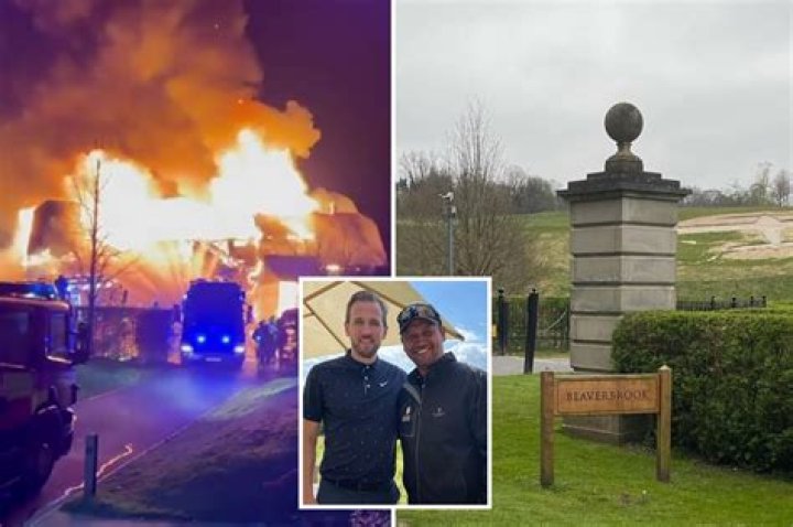 Moment huge blaze rips through posh Beaverbrook golf club loved by Harry Kane and Peter Crouch