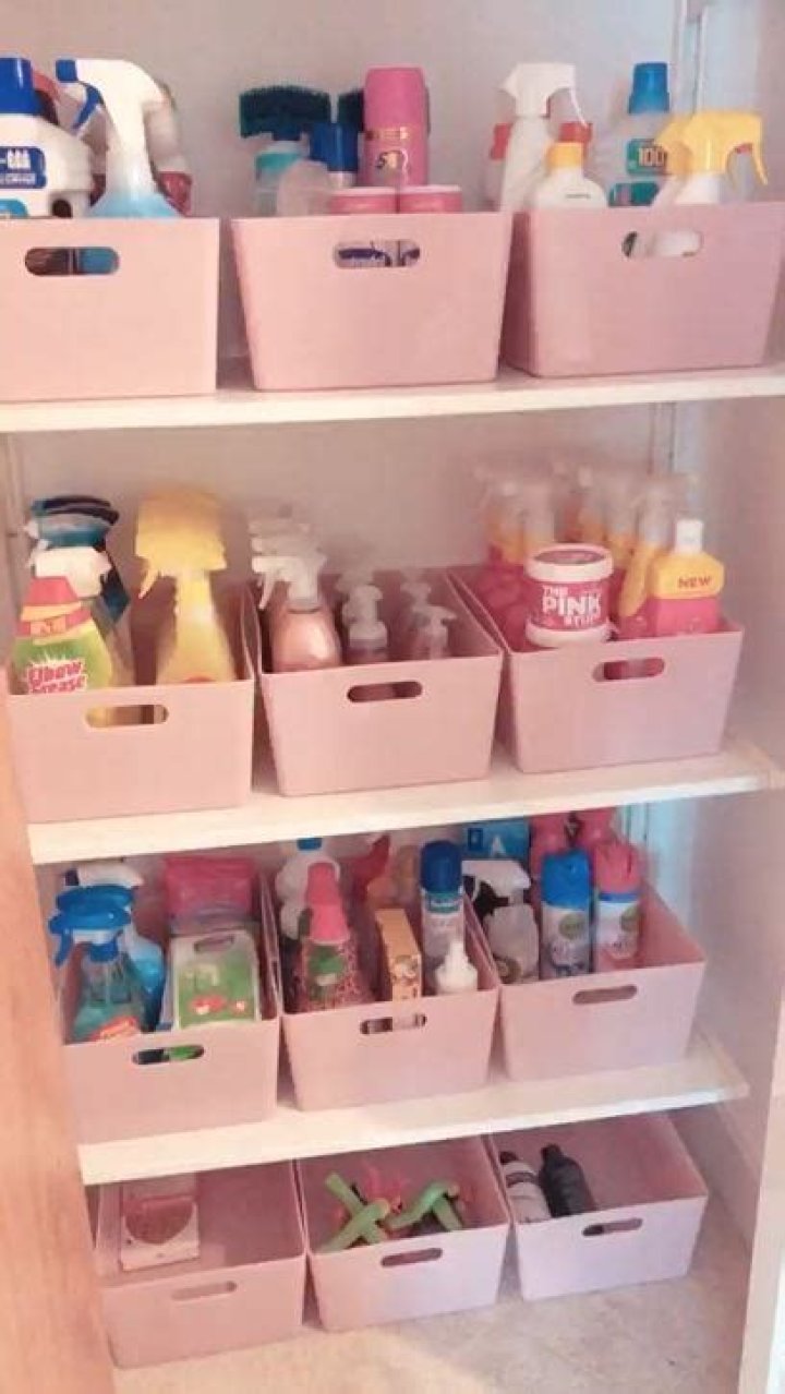 Mrs Hinch fan shares snap of her immaculately organised cleaning cupboard and people are calling it a slice of heaven