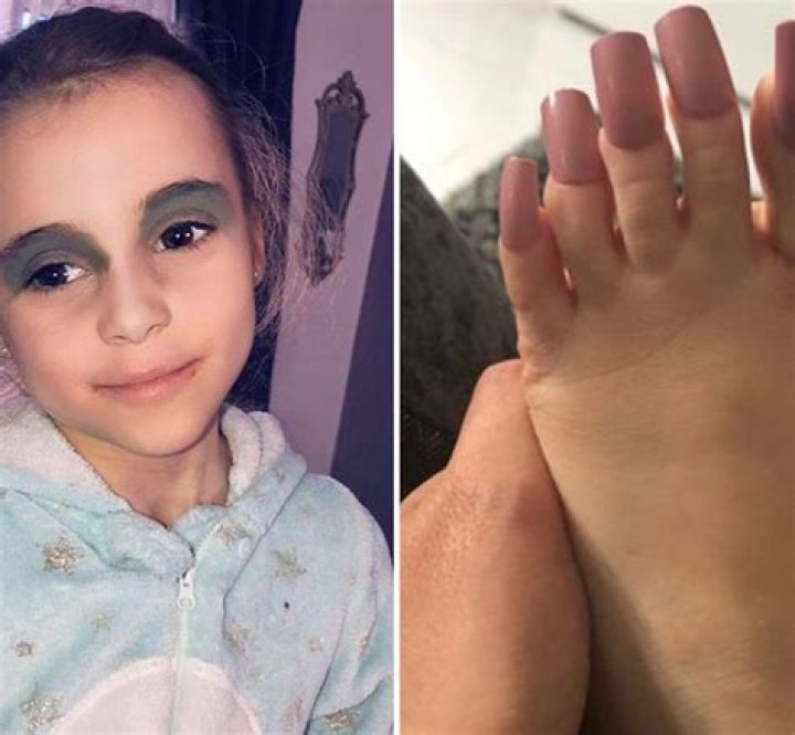 Mum left in hysterics after daughter, seven, sticks fake nails to her TOES