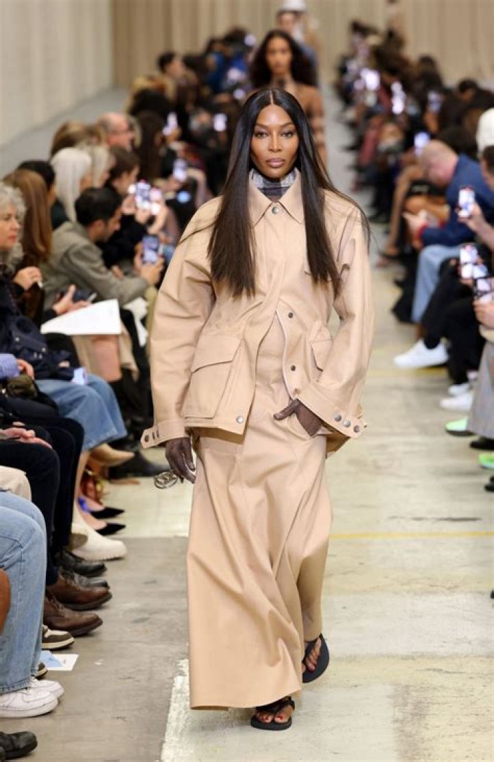 Naomi Campbell walks for star-studded Burberry show at London Fashion Week