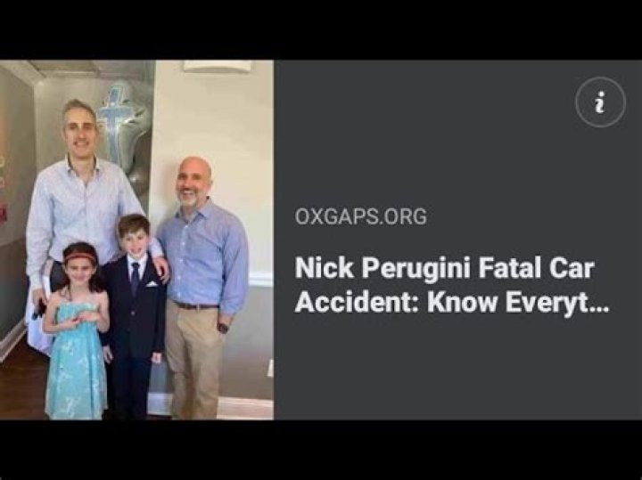 Nick Perugini Accident Linked To Death Cause And Obituary Family Mourns The Loss