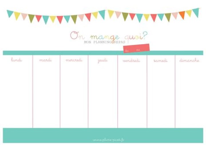 Planning menu semaine Excel : le modèle parfait (gratuit)