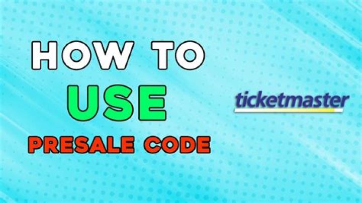 Presale codes and ticket prices revealed