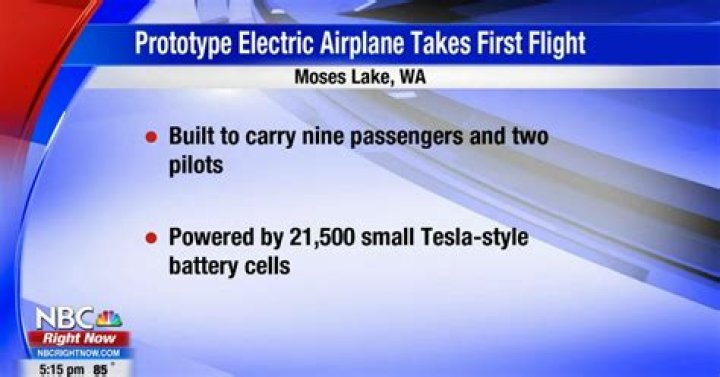 Prototype electric airplane takes first flight