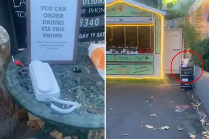 Pub landlord puts phone outside so drinkers can order takeaway pints in lockdown loophole