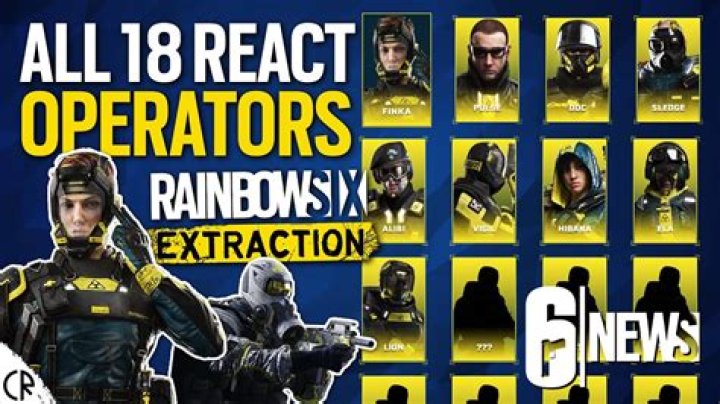 Rainbow Six Extraction: All Operators