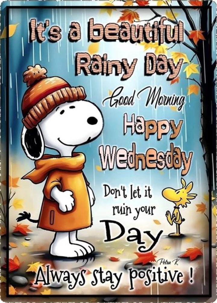 Rainy Tuesday followed by a sunny Wednesday