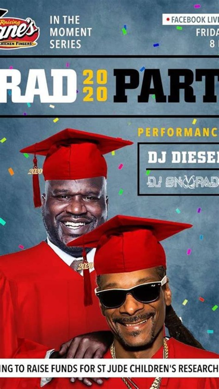 Raising Cane’s hosting virtual graduation party with performances by Snoop Dogg and Shaq