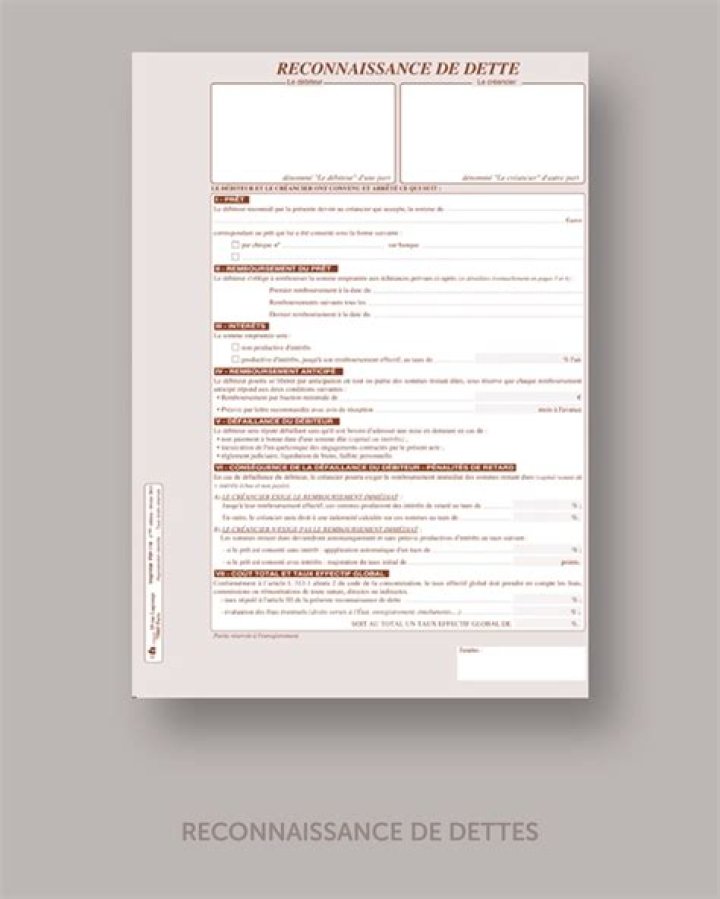 Reconnaissance de dette modèle Word gratuit : idéal !