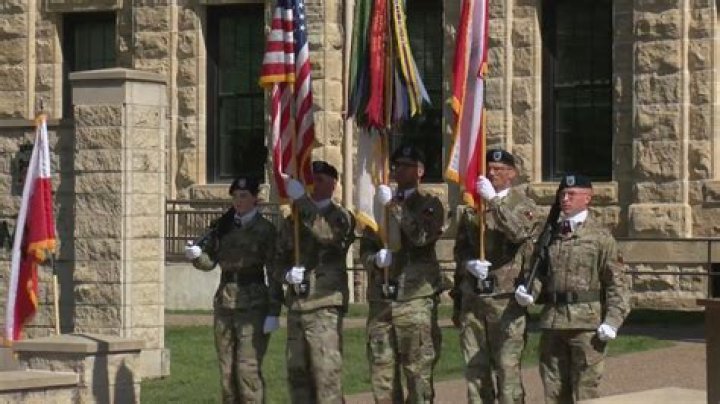 Relinquishment of responsibility ceremony at Rock Island Arsenal