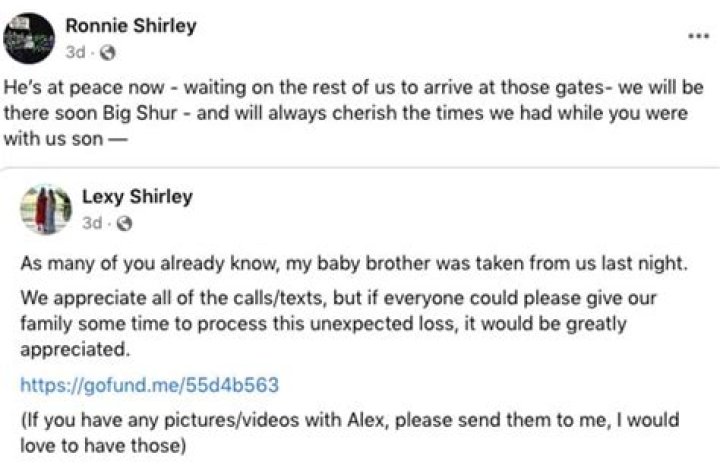 Ronnie Shirley from Lizard Lick Towing confirms death of son Alexander Shirley after shooting in North Carolina