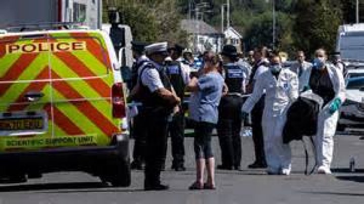 Screams heard as mum 'chased out of home by knifeman and killed' before neighbours reveal her son lay by body on road