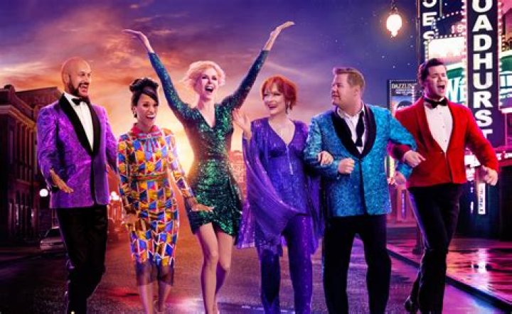 See James Corden and Meryl Streep in 