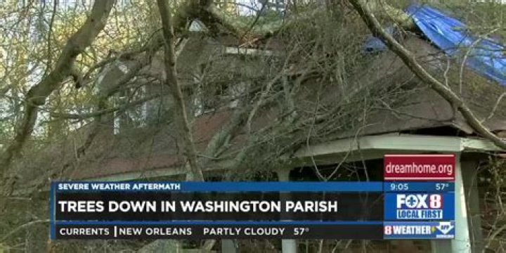 Severe weather damages parts of Washington Parish