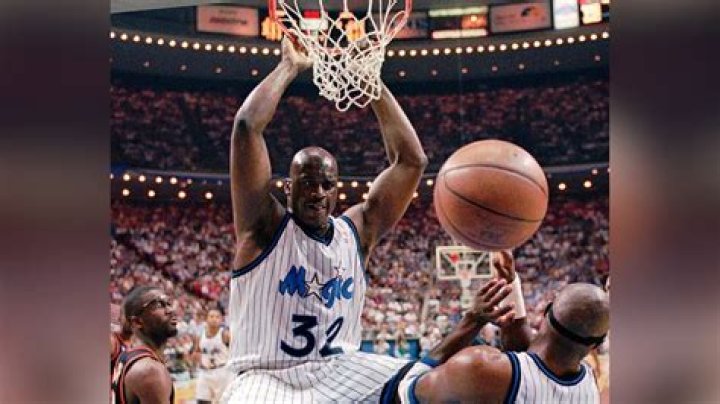 Shaquille O’Neal’s No. 32 jersey is the first to be retired by the Orlando Magic