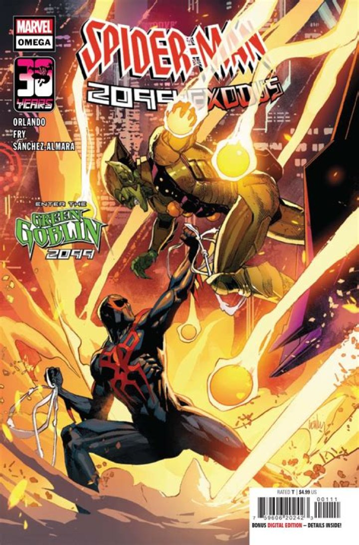 Spider-Man 2099 Faces the Galactic Goblin for the Fate of the 2099 Universe (Exclusive)