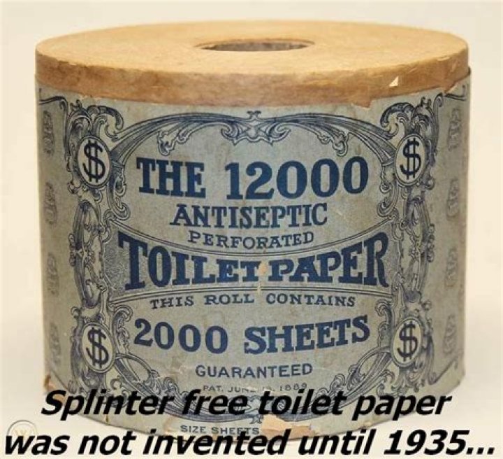 Splinter-Free Toilet Paper Didn’t Exist Before The 1930s