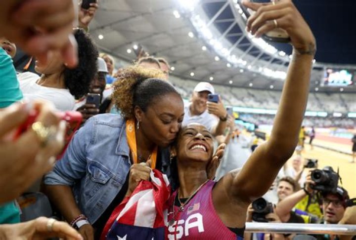 Sprinter Sha’Carri Richardson Celebrates Her 100 Meters Win with Warm Embrace from Grandmother After Qualifying for Tokyo Olympics