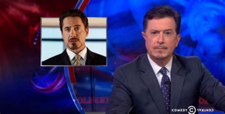 Stephen Colbert Grows Tony Stark Mustache And Beard To Support Billionaire Heroes