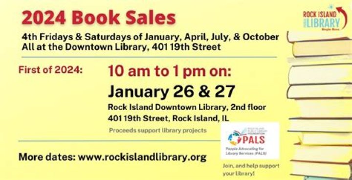 Stockpile winter reading at Rock Island Library book sale