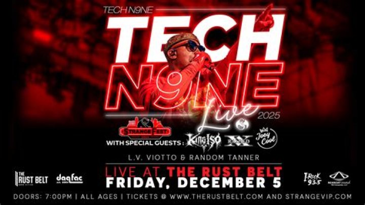 Tech N9ne comes to Rust Belt