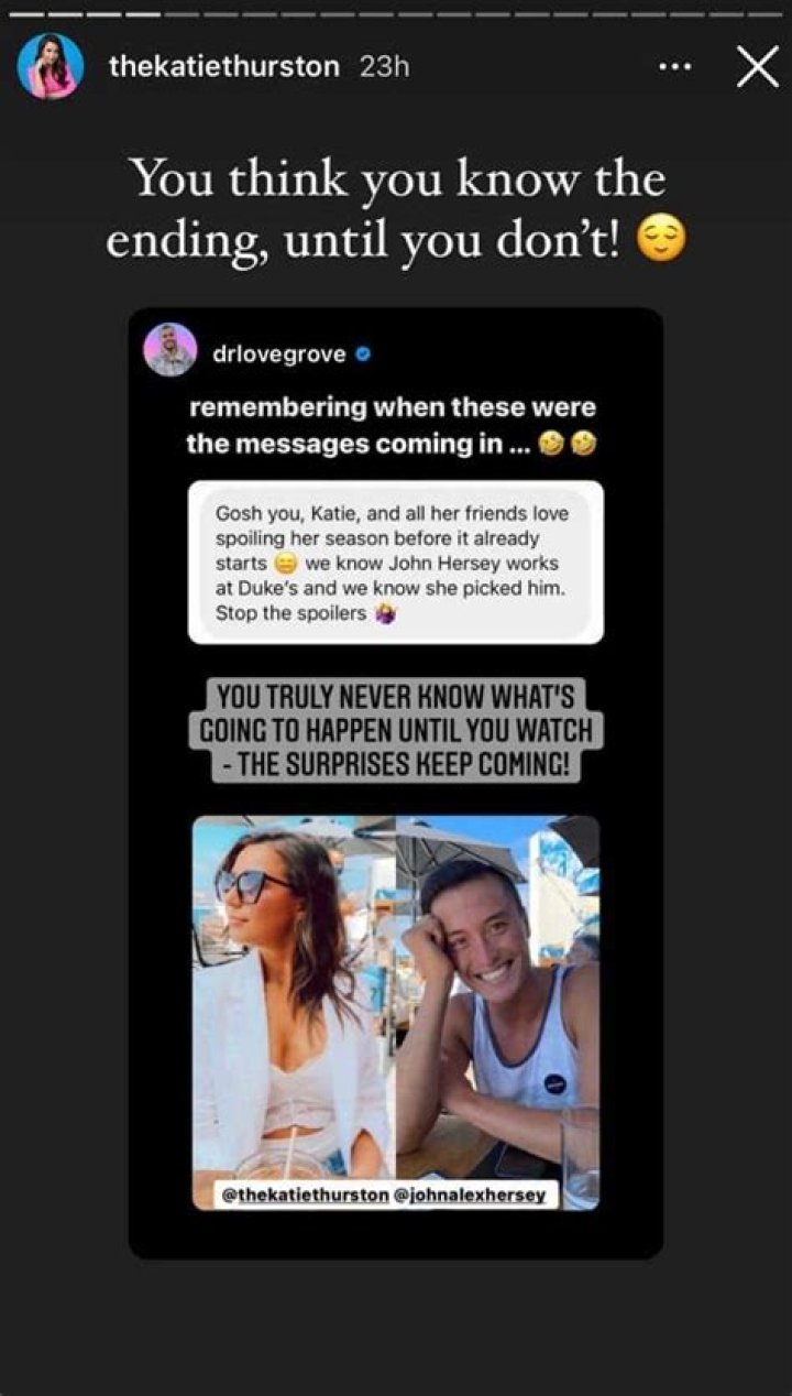 The Bachelorette: Katie Thurston shares an ominous message about the ending of her season